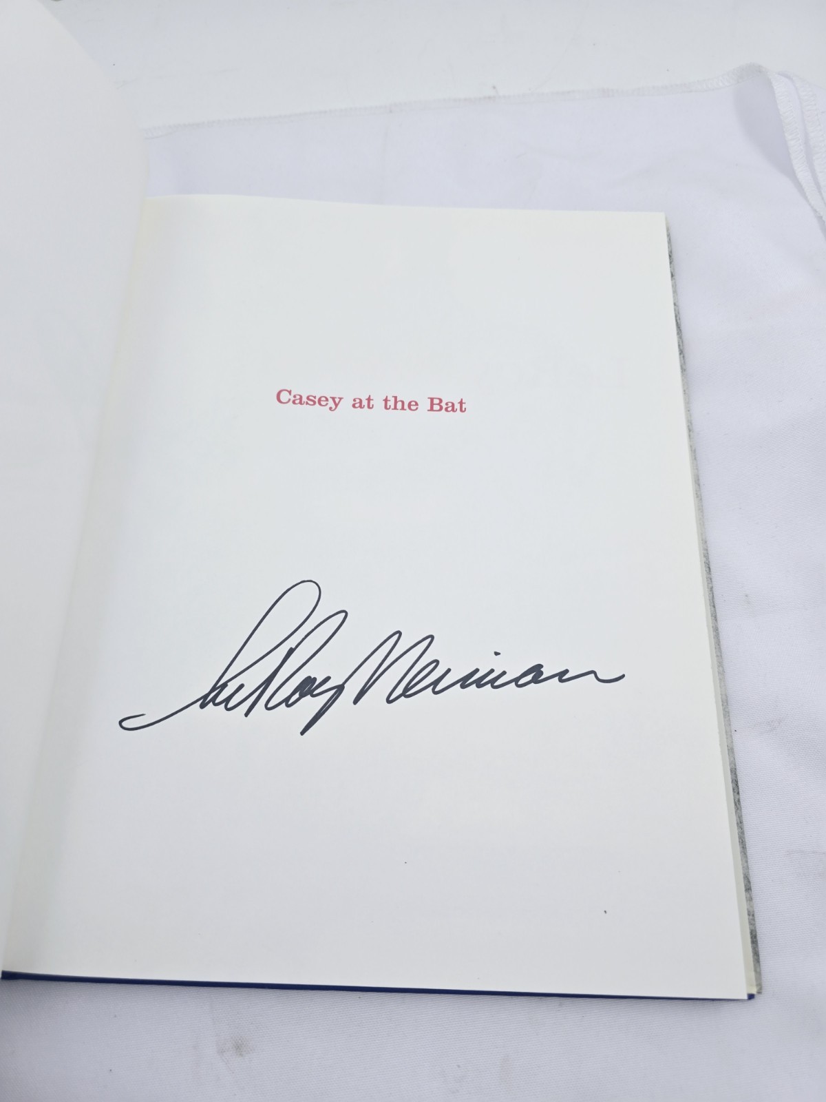 LeRoy Neiman Autographed Signed Casey At The Bat Book