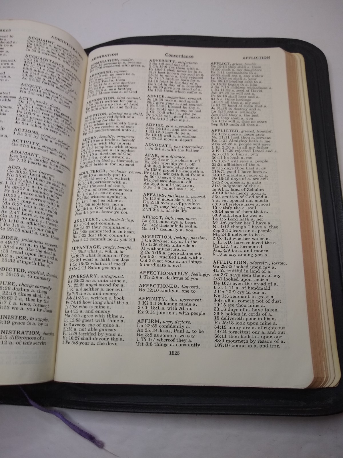 Holy Bible New Analytical Indexed Edition Dictionary Concordance Dickson 1950