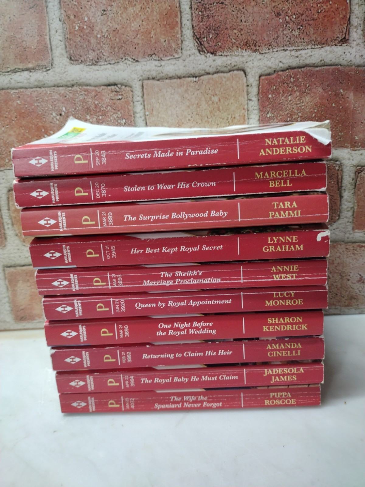 Lot of 10 – Harlequin Presents Paperback Romance Books -All Different – (C-47)