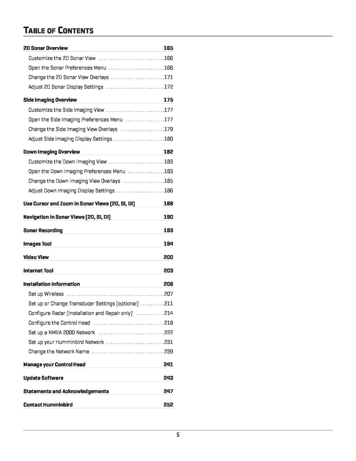 Humminbird ONIX ION Operators Manual User Guide Instructions -252 Pages