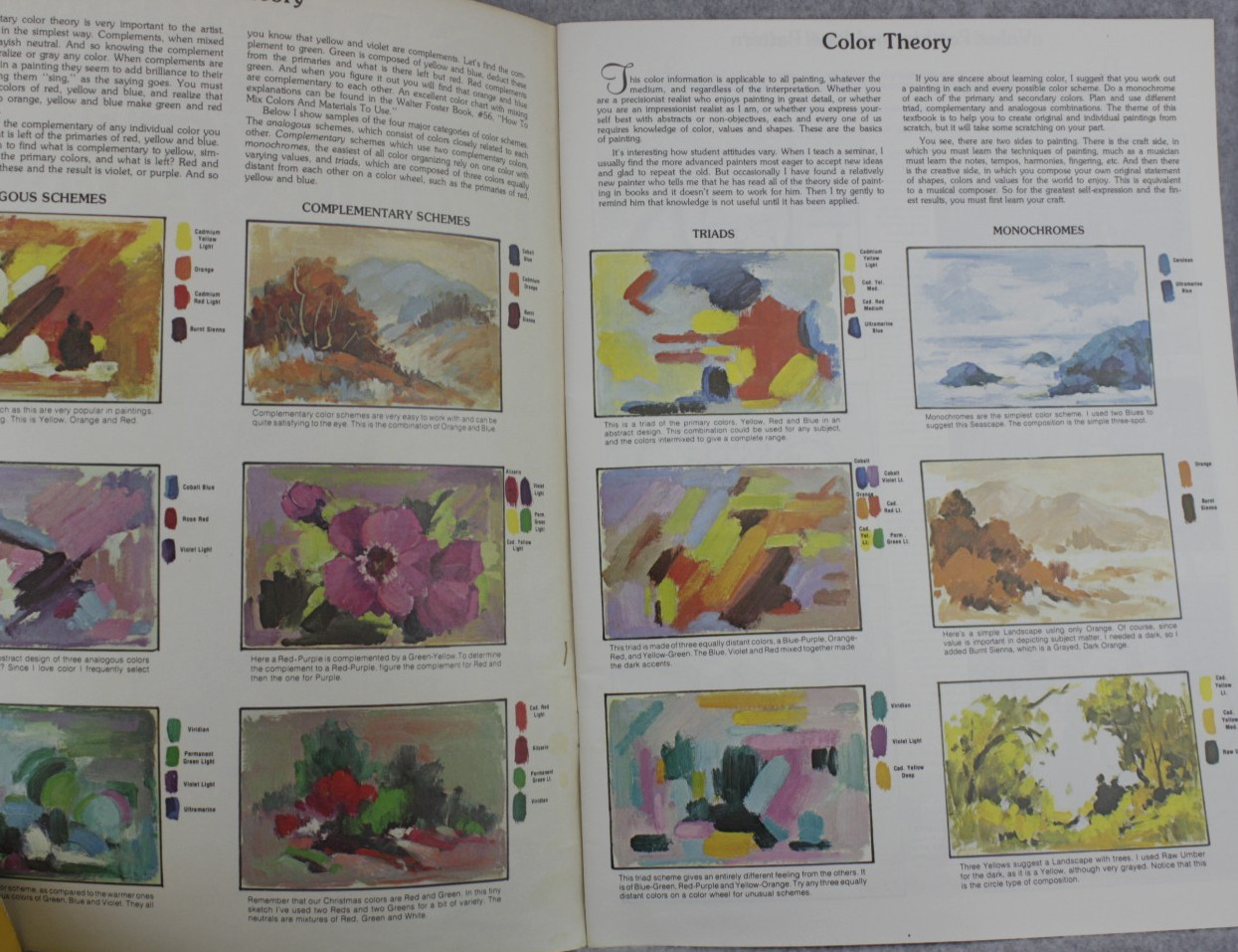 Walter Foster 163 Creative Painting Art Instruction Paperback Color Flowers