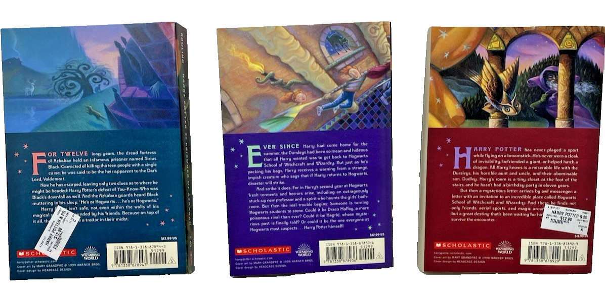 1-6 Harry Potter Series Books J.K. Rowling Paperback