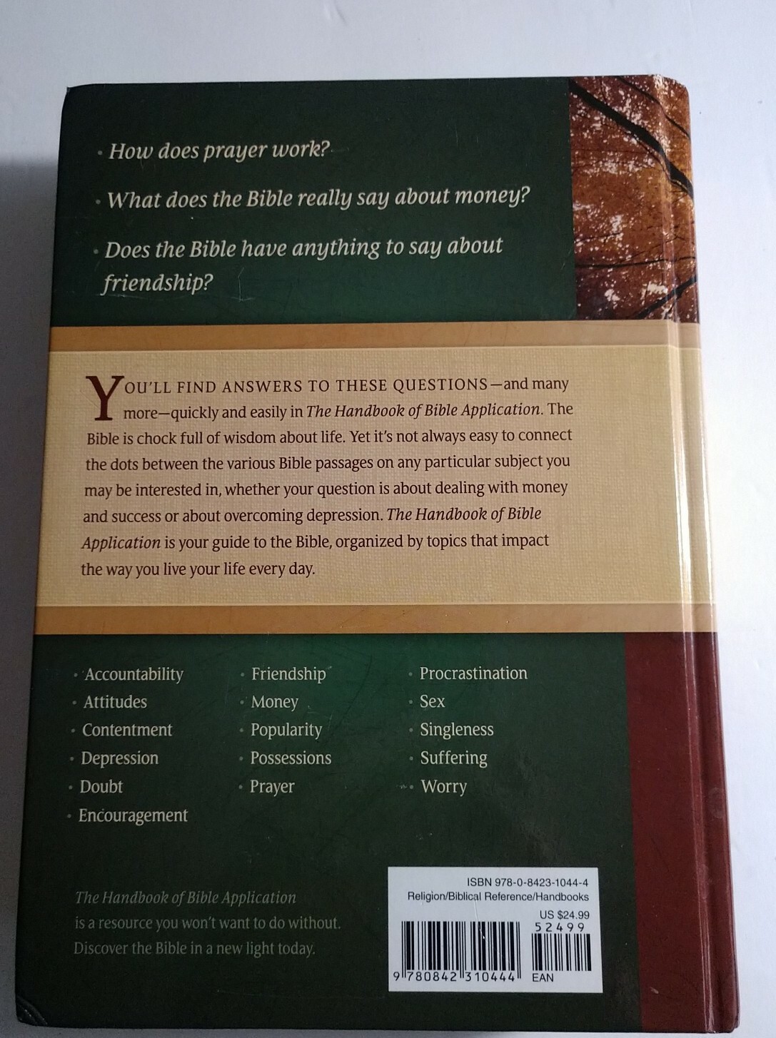 The Handbook of Bible Application Life Application Reference