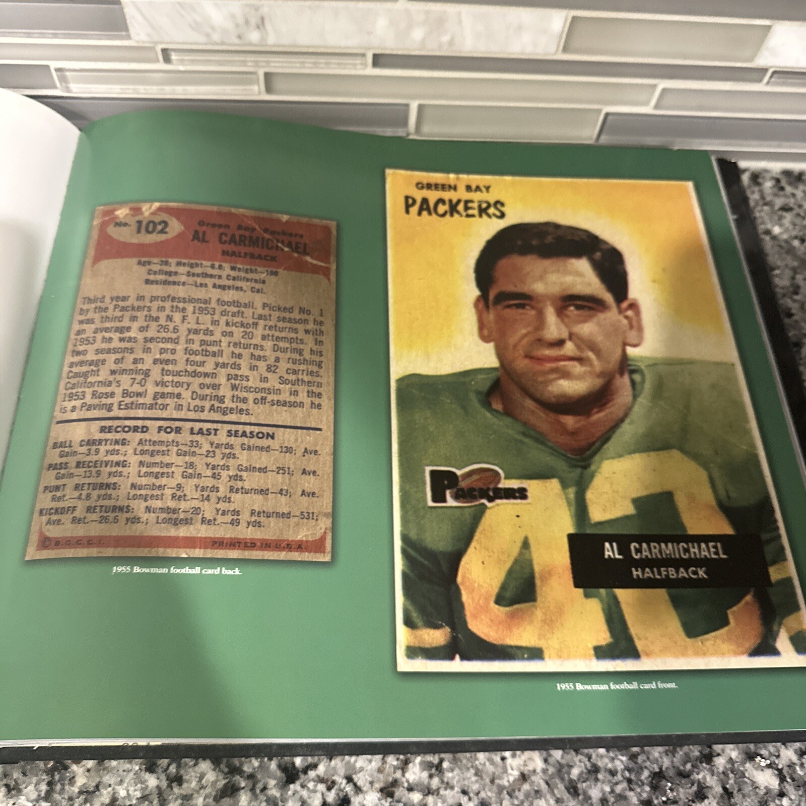 106 Yards Al Hoagy Carmichael-2006-394 pages XXL Book Size NFL Football VG