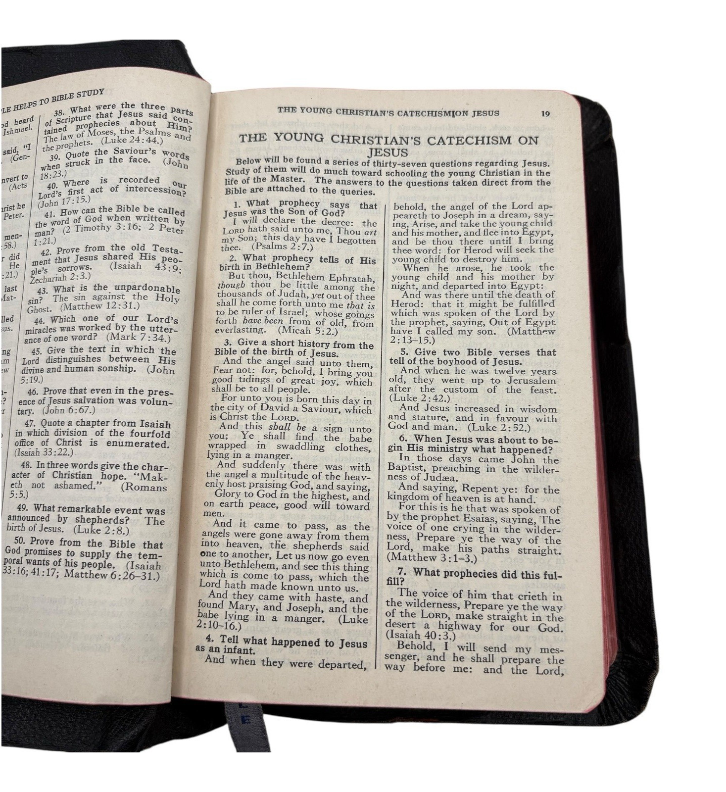 Holy Bible 1929 Simple Helps to Bible Study Practical Course in Bible Reading