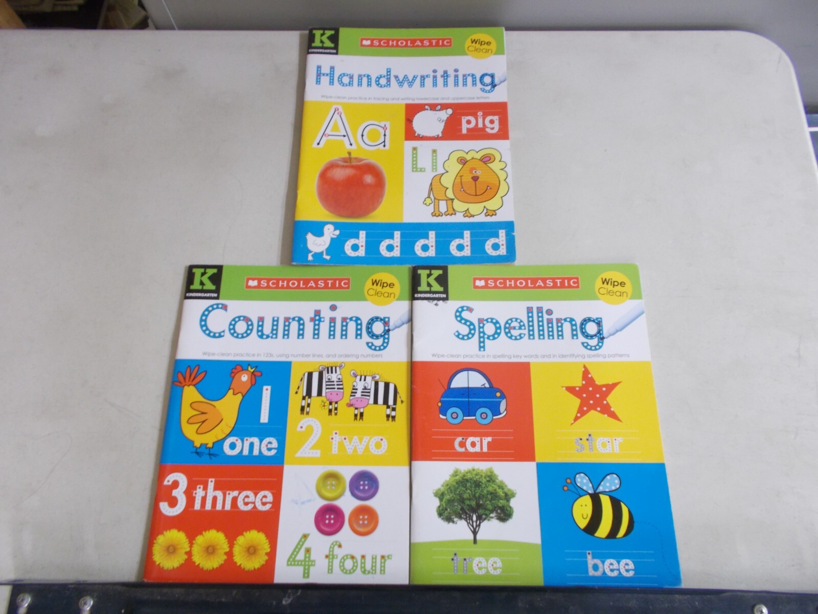 18 PRESCHOOL WORKBOOK KINDERGARTEN EARLY LEARNING SOME PAGES ARE WORKED