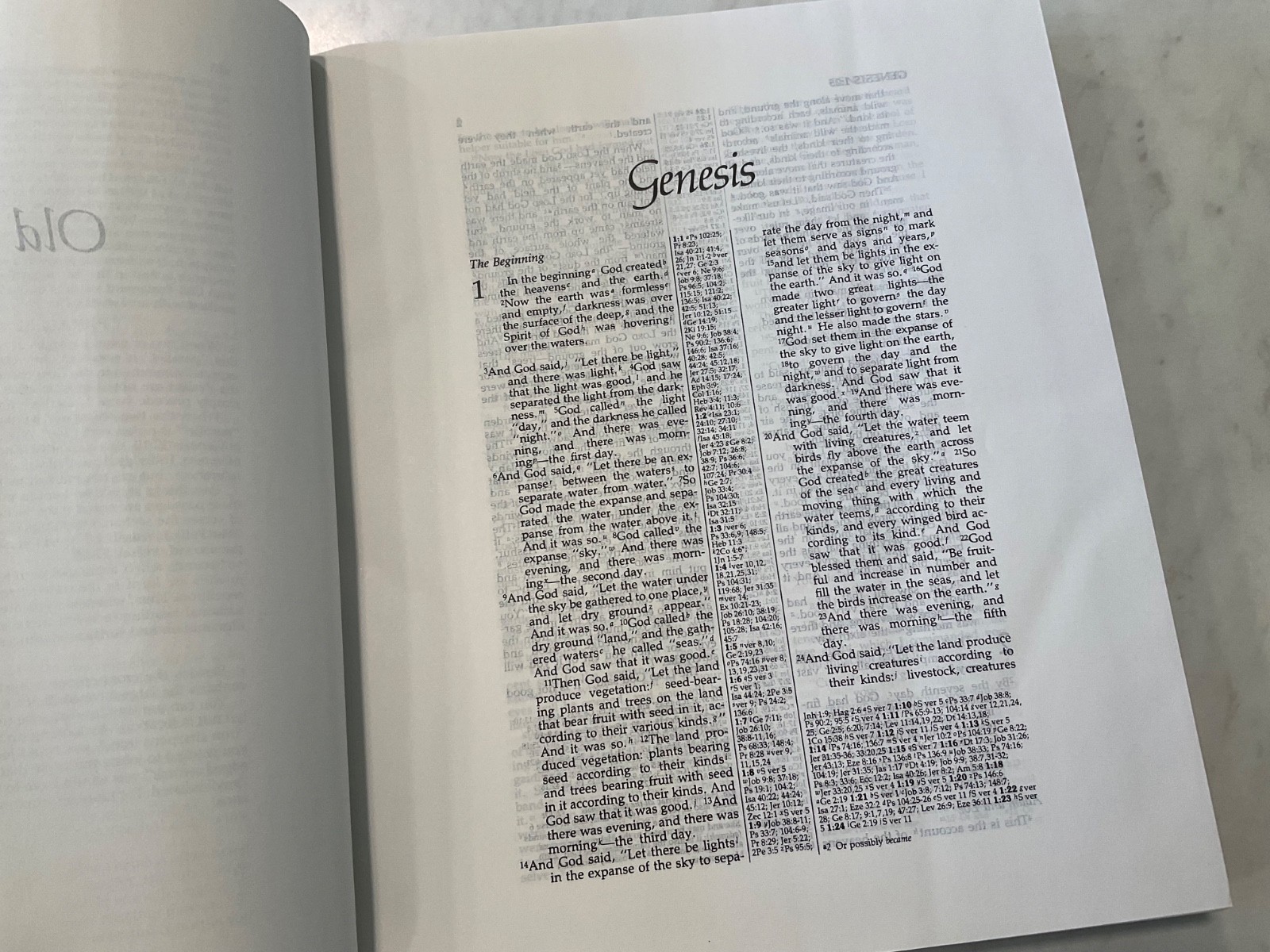NIV Wide Margin Reference Bible Cambridge Hardcover Text 1984