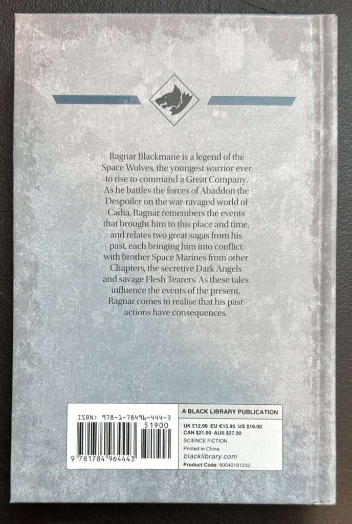 Ragnar Blackmane by Aaron Dembski-Bowden FREE SHIPPING