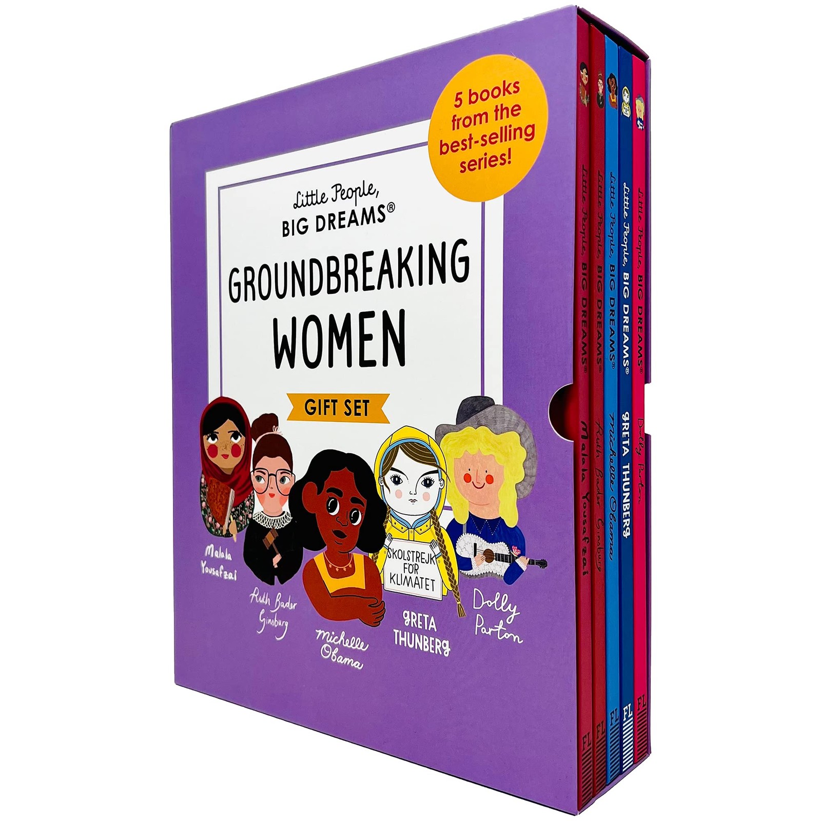 Little People, Big Dreams Groundbreaking Women 5 Books Collection Box Gift S…