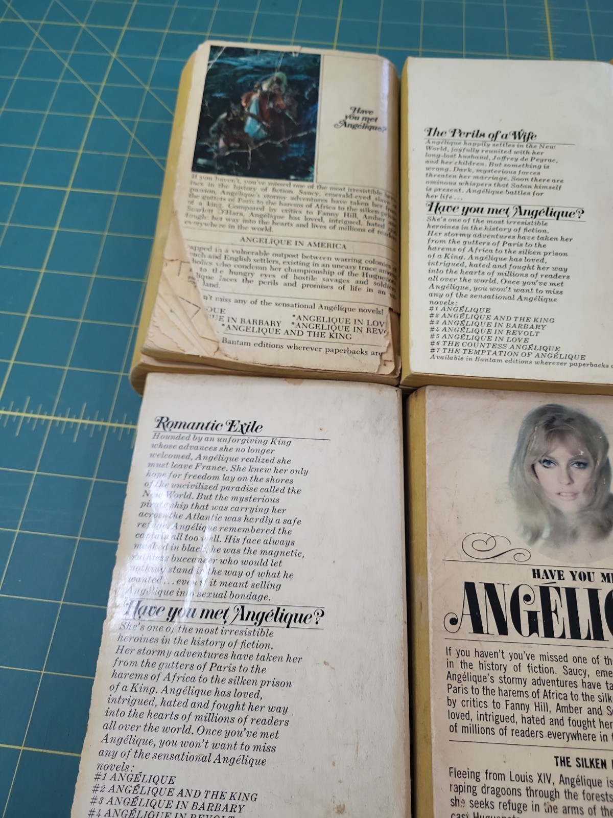 Lot Of 8 Sergeane Golon Pb Books Angelique “SEE PHOTOS”