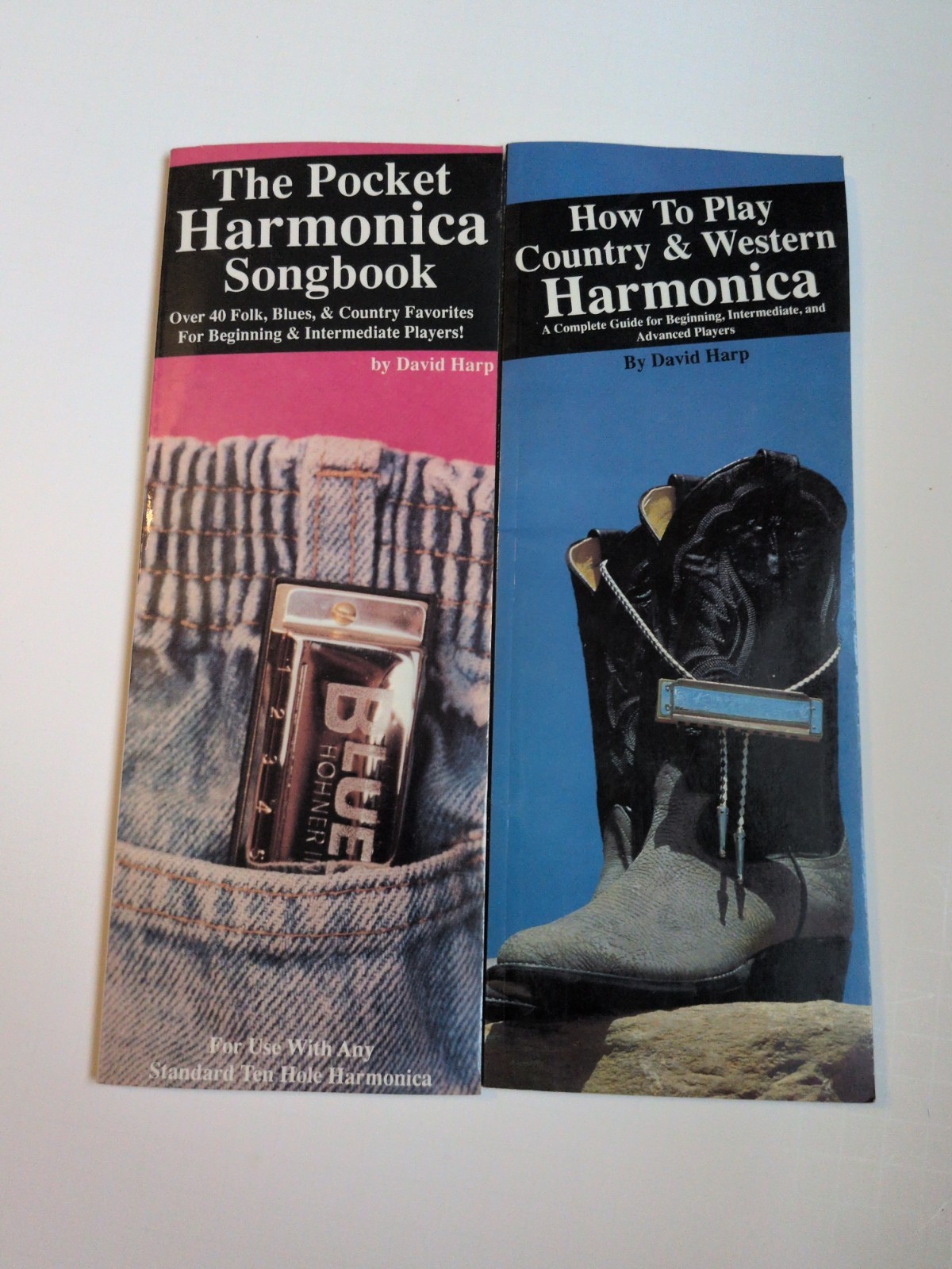 The Pocket Harmonica & How To Play County & Western Harmonica, David Harp Bundle