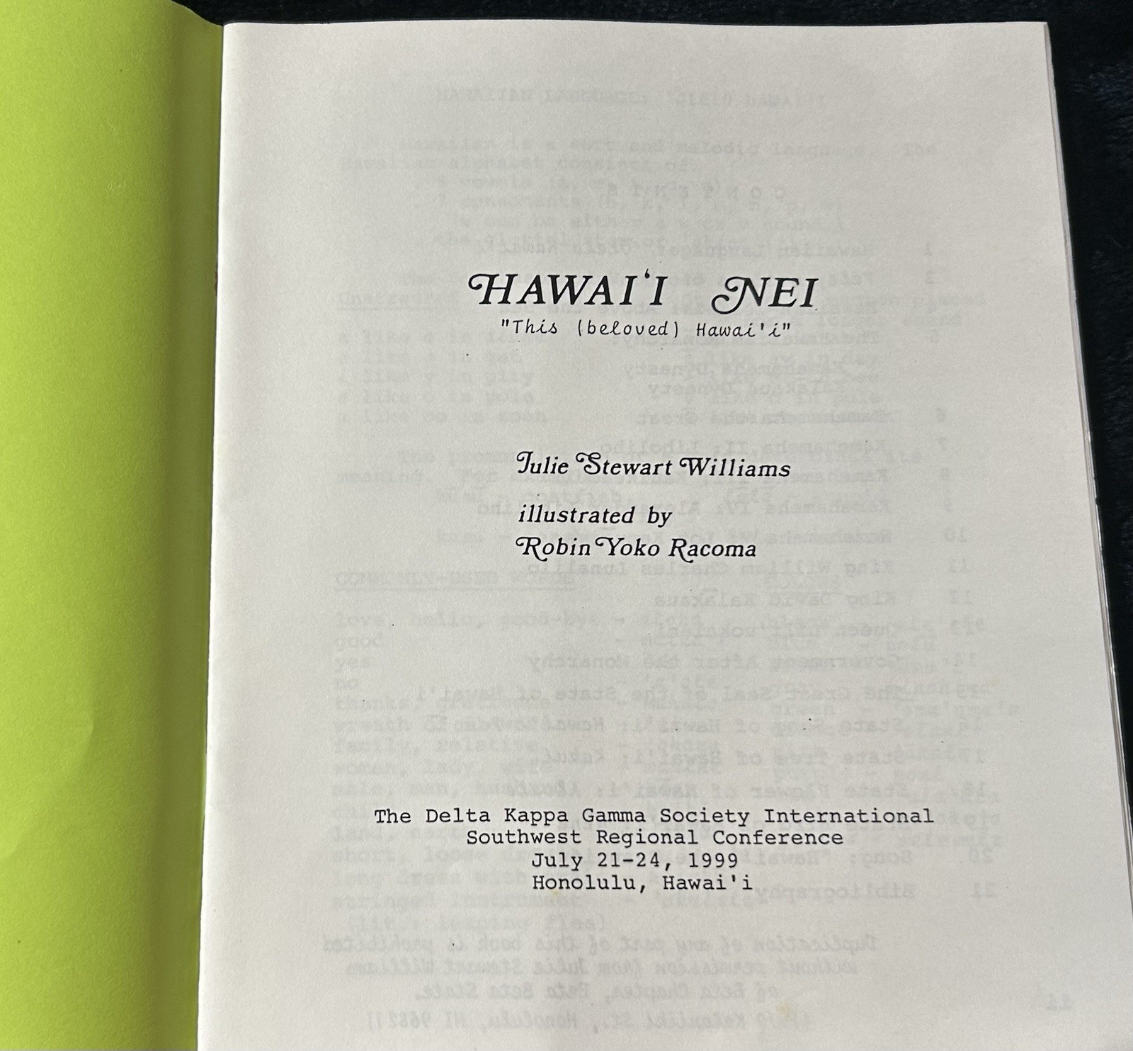2 Hawaii Juv History BEHOLD HAWAII and HAWAII NEI Julie Stewart Williams 1999