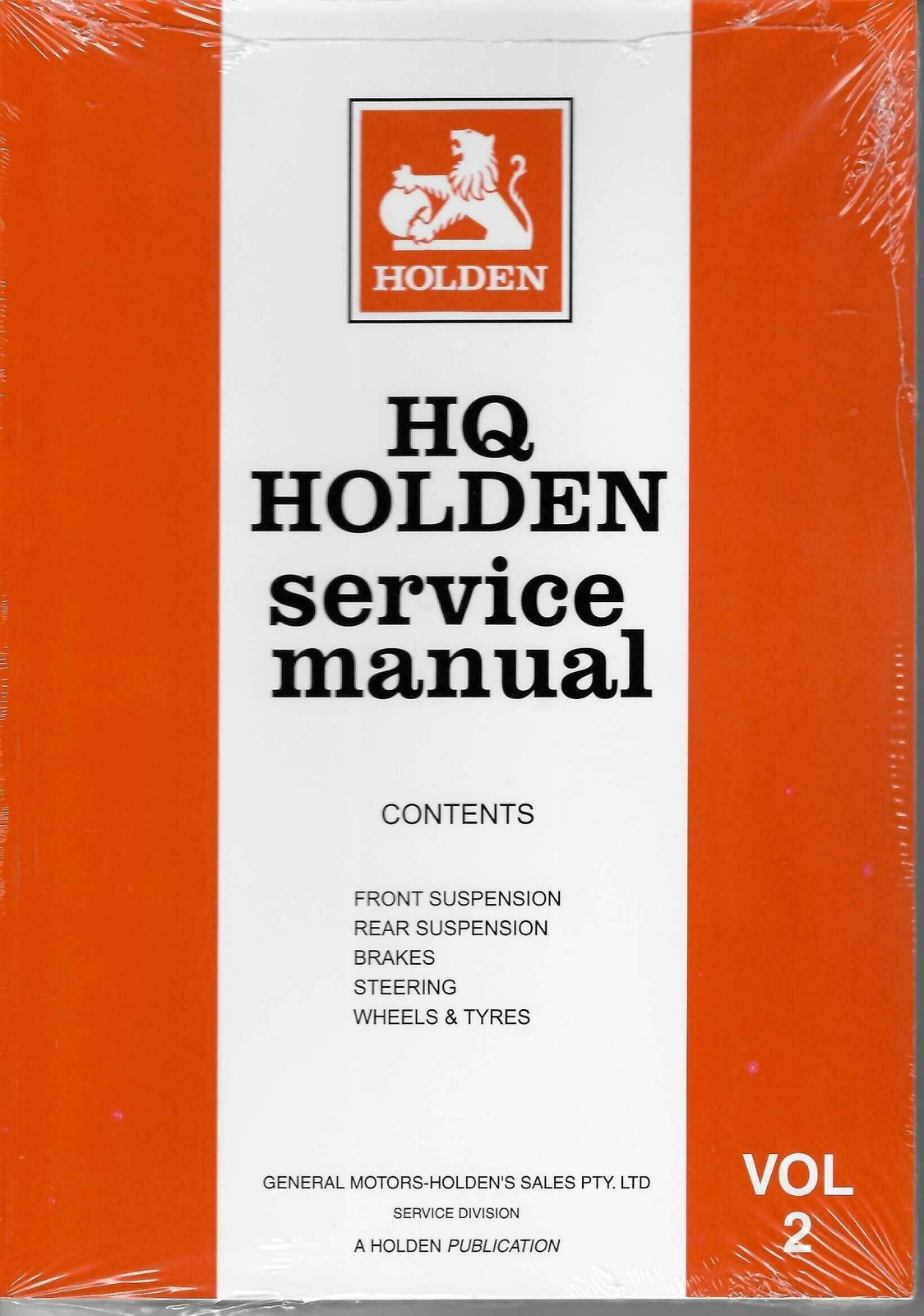 Holden HQ 1971 – 1974 Service Manual (5 Volume Set, A Holden Publication)