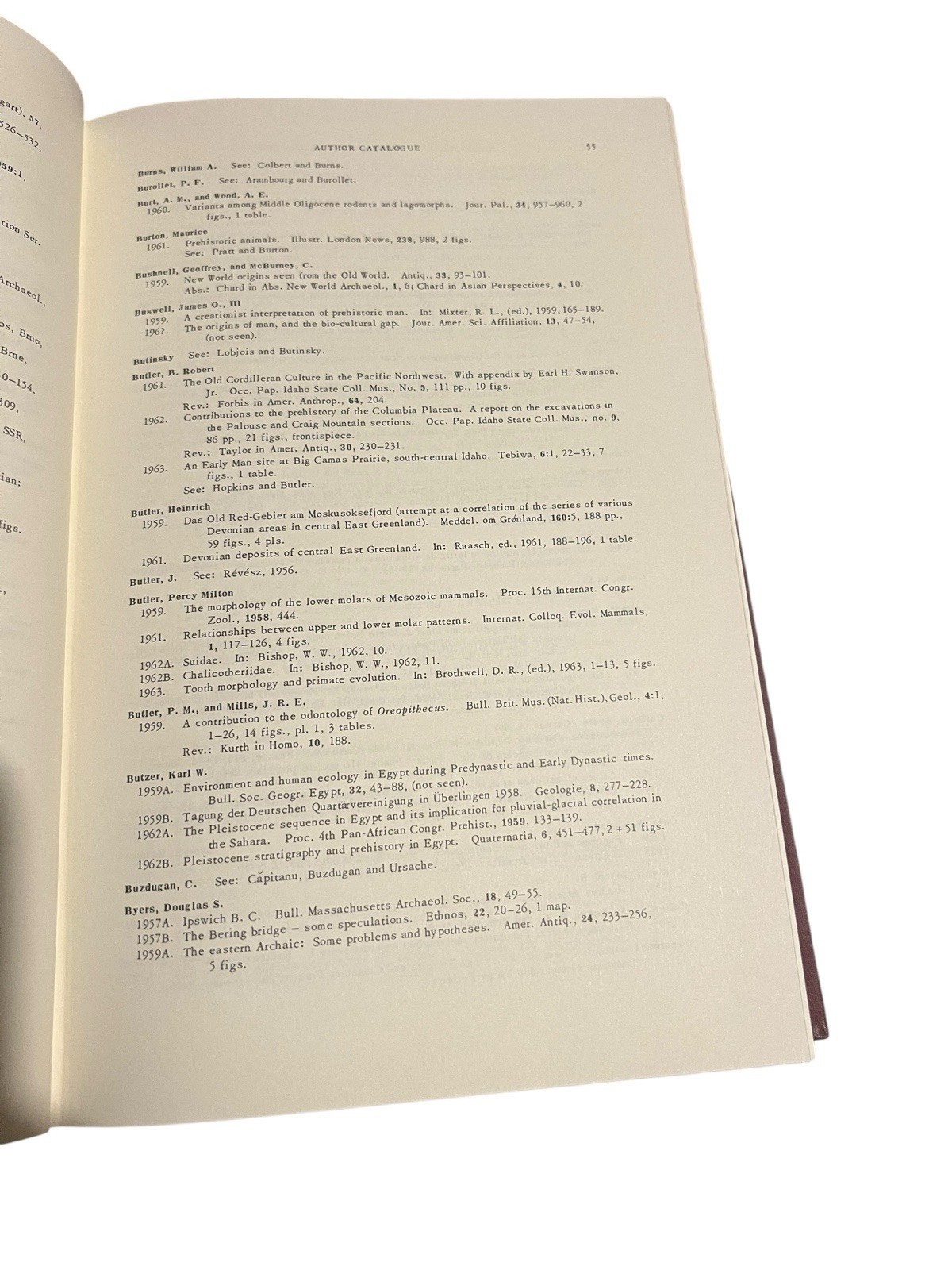 Bibliography And Index Of Fossil Vertebrates 1959-1963 Hardcover 1968