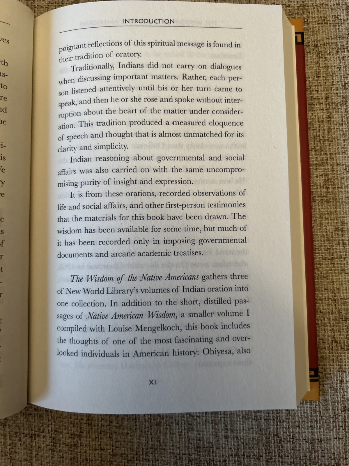 The Wisdom of the Native Americans:Hardcover By Nerburn,Kent,1999 1st Print