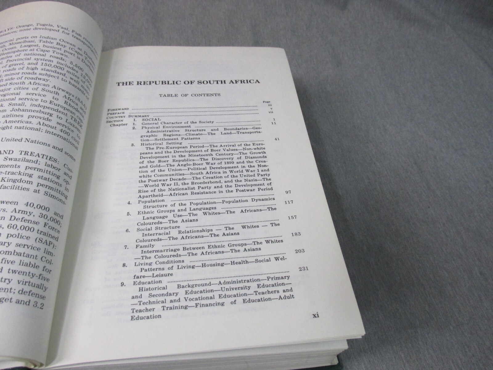 AREA HANDBOOK FOR REPUBLIC OF SOUTH AFRICA 1971 DA PAM 550-93 Hardback