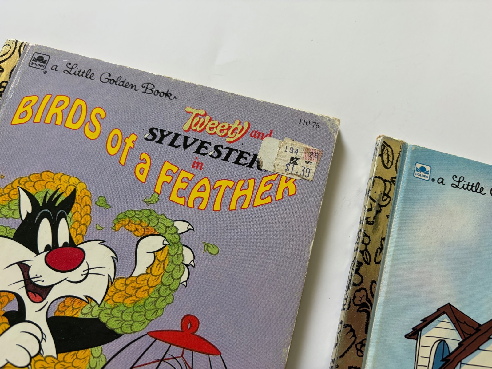 Lot of 3 Vintage Looney Tunes Books – 2 Golden Books – Sylvester, Tiny Toon, etc