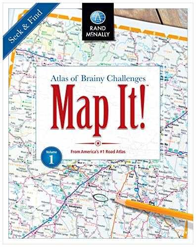 Map It!: Atlas of Brainy Challenges – Paperback, by Rand McNally – Very Good