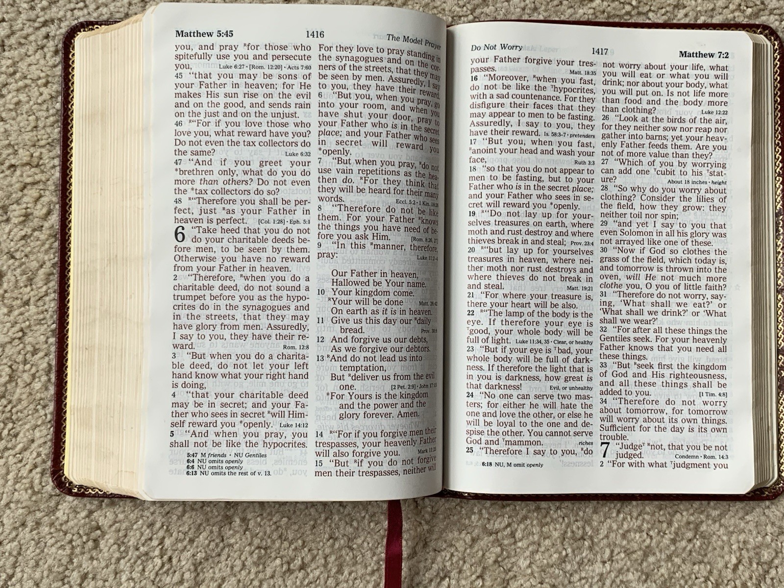 Holy Bible New King James Version NKJV Giant Print Red Letter 1992 NELSON 236BG