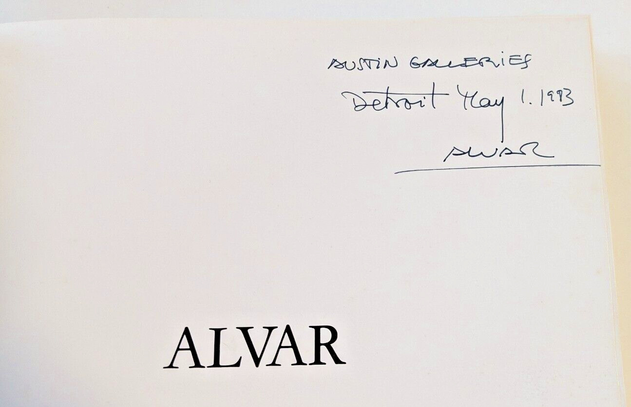 ALVAR Drawings Lithographs Paintings Hardcover Art Book