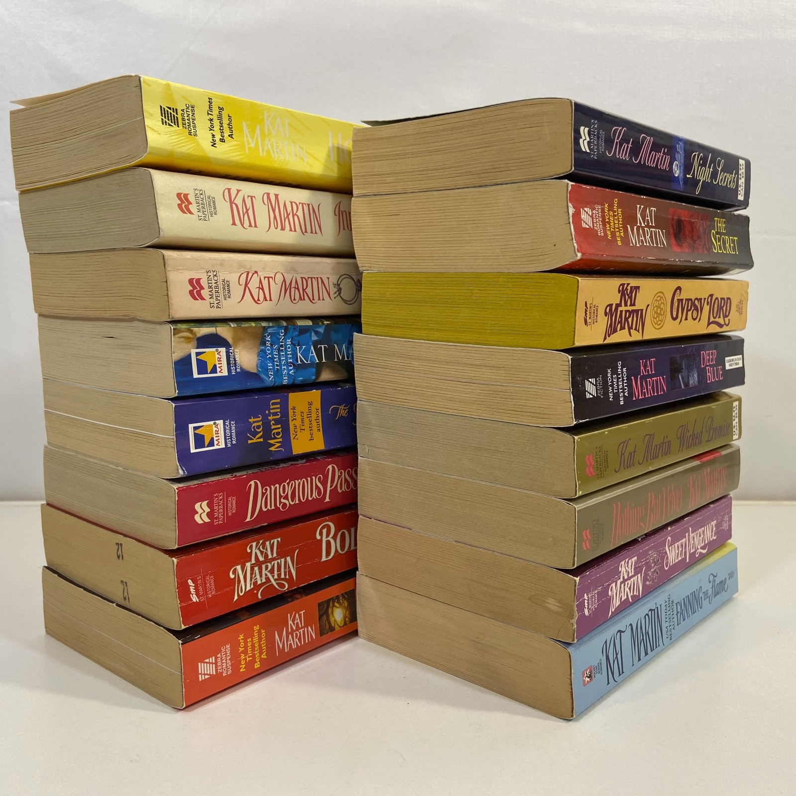 16 Kat Martin Historical Romance Suspense MMPB Misc Publishers Novels Lot GOOD