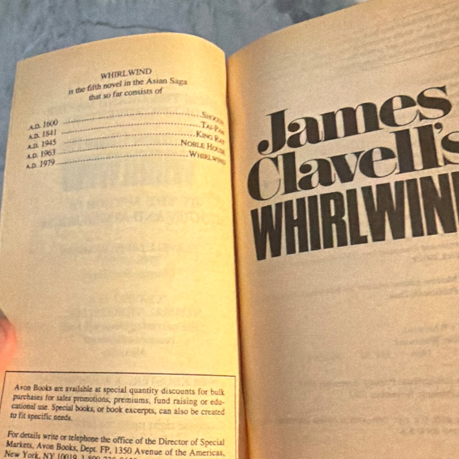 James Clavell Whirlwind Paperback Fiction Adventure Novel for Adults English