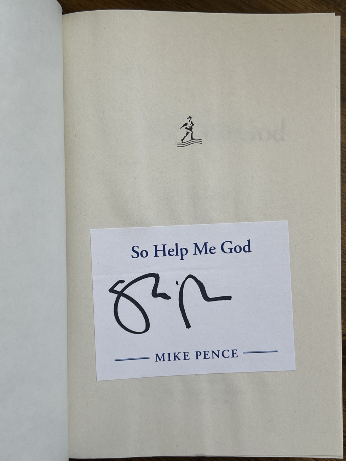 MIKE PENCE SO HELP ME GOD 2022 Book Signed 1st Ed HCDJ Vice President Trump