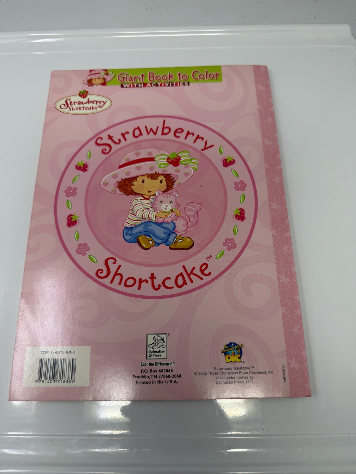 Nice Strawberry Shortcake coloring activity book 2004 .97 cents Dalmatian Press