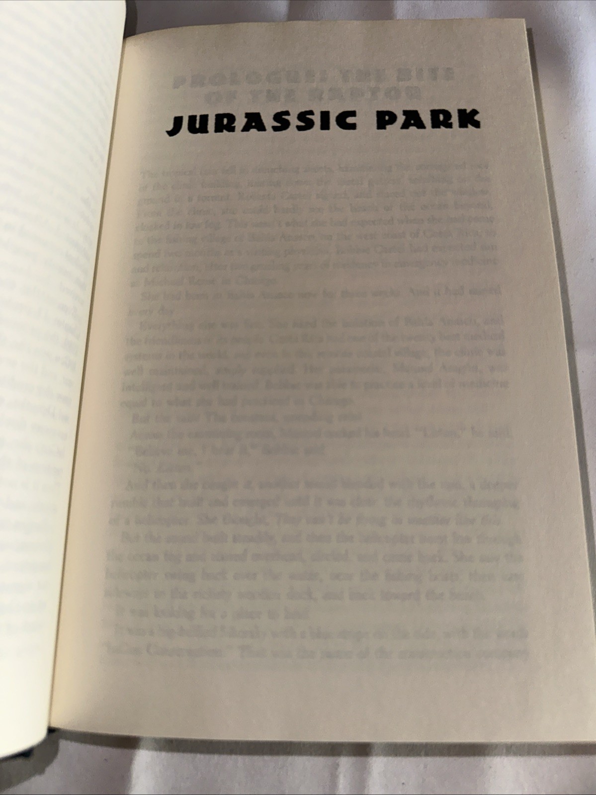Jurassic Park Michael Crichton 1990 HC DJ