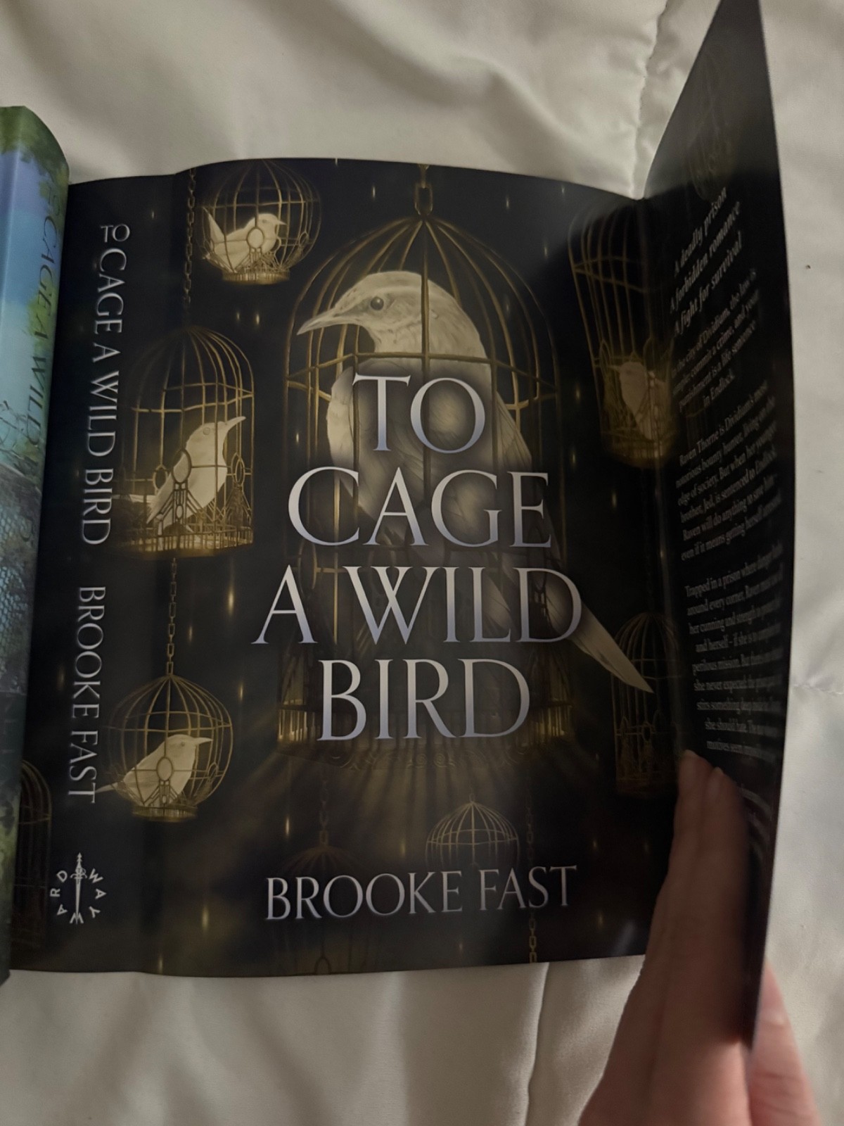 FAIRYLOOT To Cage a Wild Bird by Brooke Fast Signed + Owlcrate Wax Seal Merch