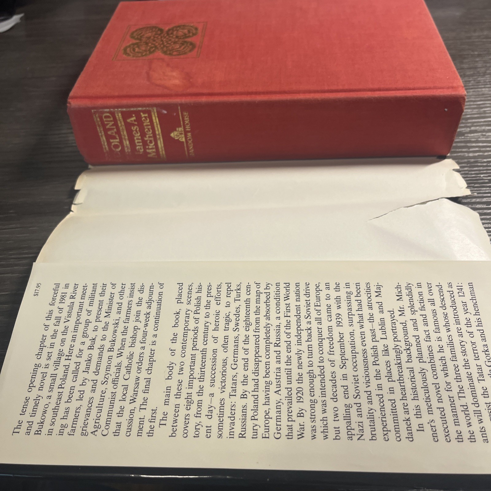 1ST EDITION! POLAND by James A. Michener (1983) HARDCOVER w/JACKET Good
