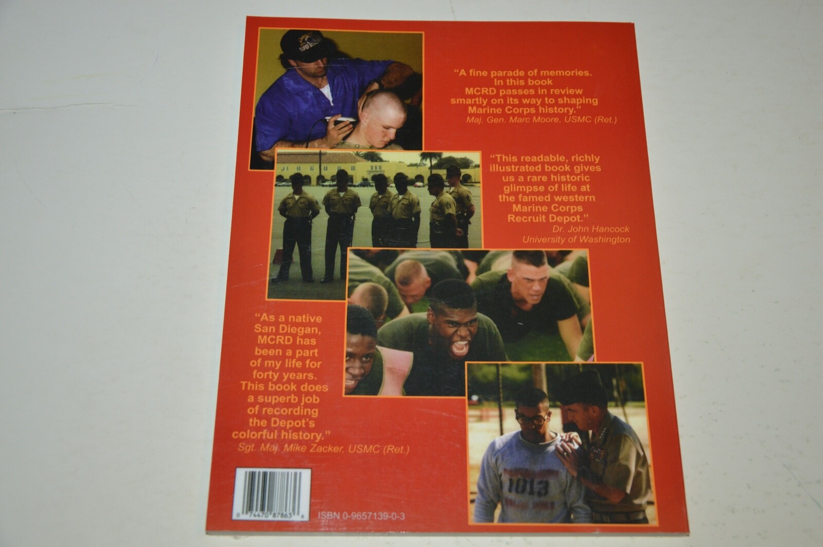 History Of Marine Corps Recruit Depot San Diego SIGNED GENERAL CHARLES C. KRULAK