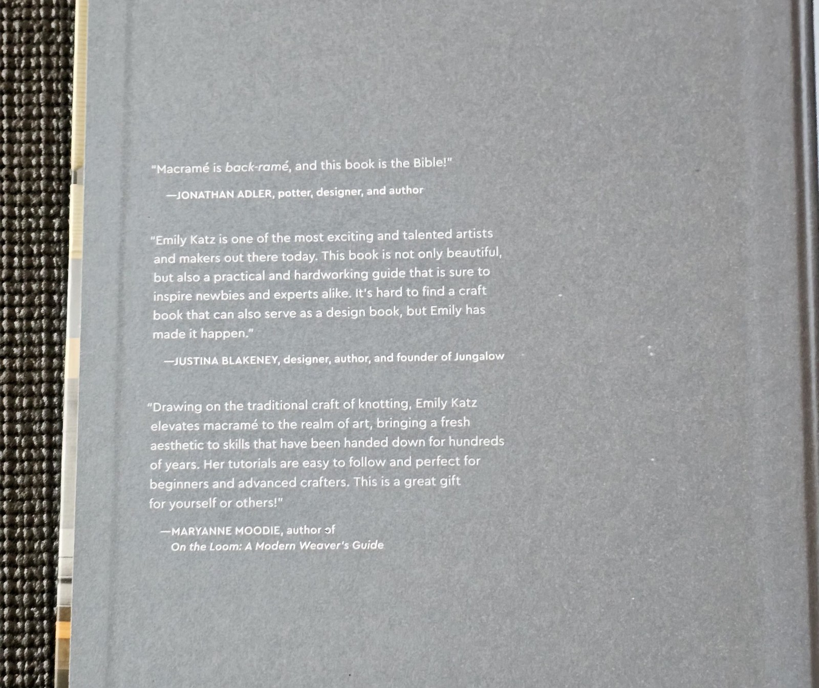 Modern Macramé Hardcover | 33 Projects | Ten Speed Press