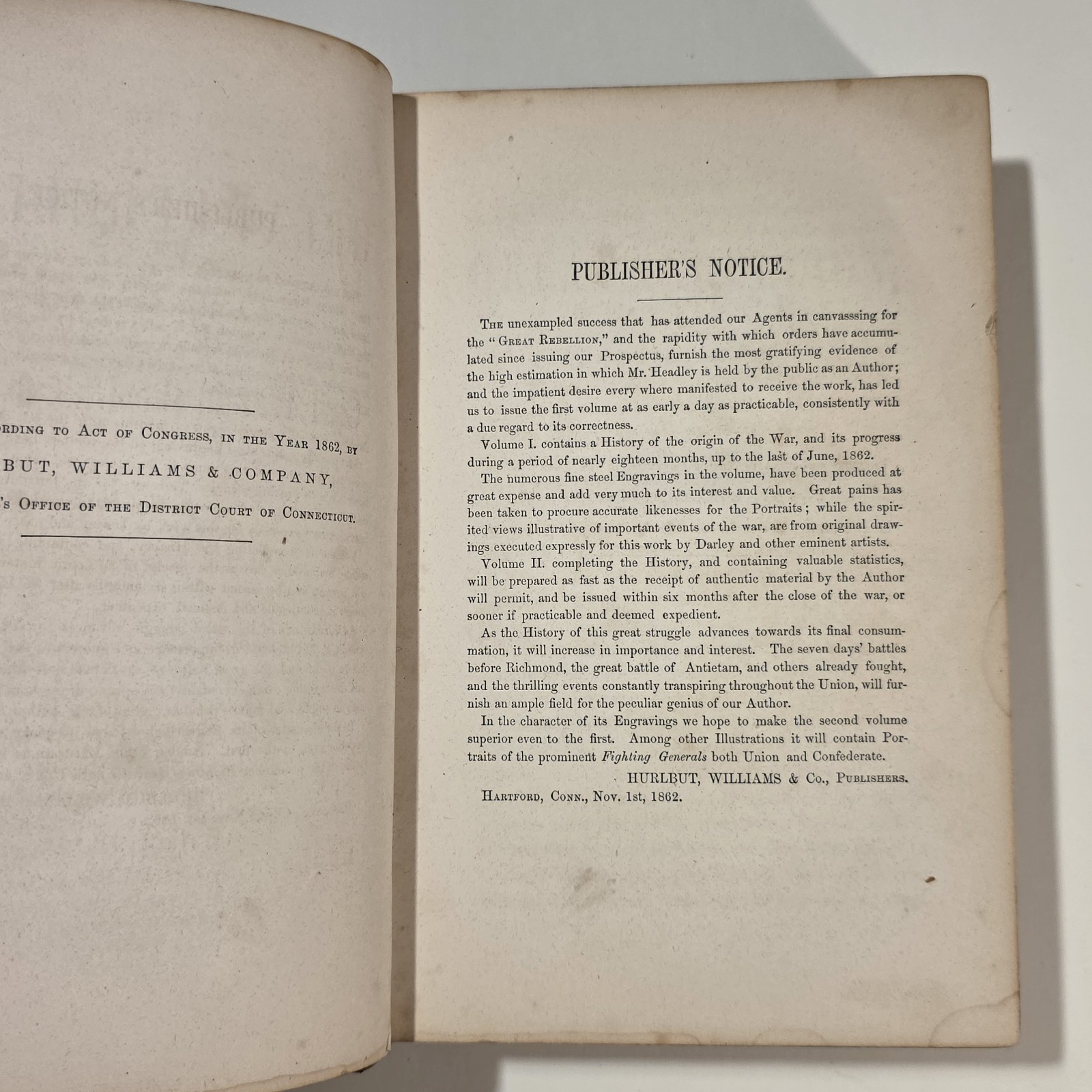The Great Rebellion, A History of the Civil War in the United States 1863