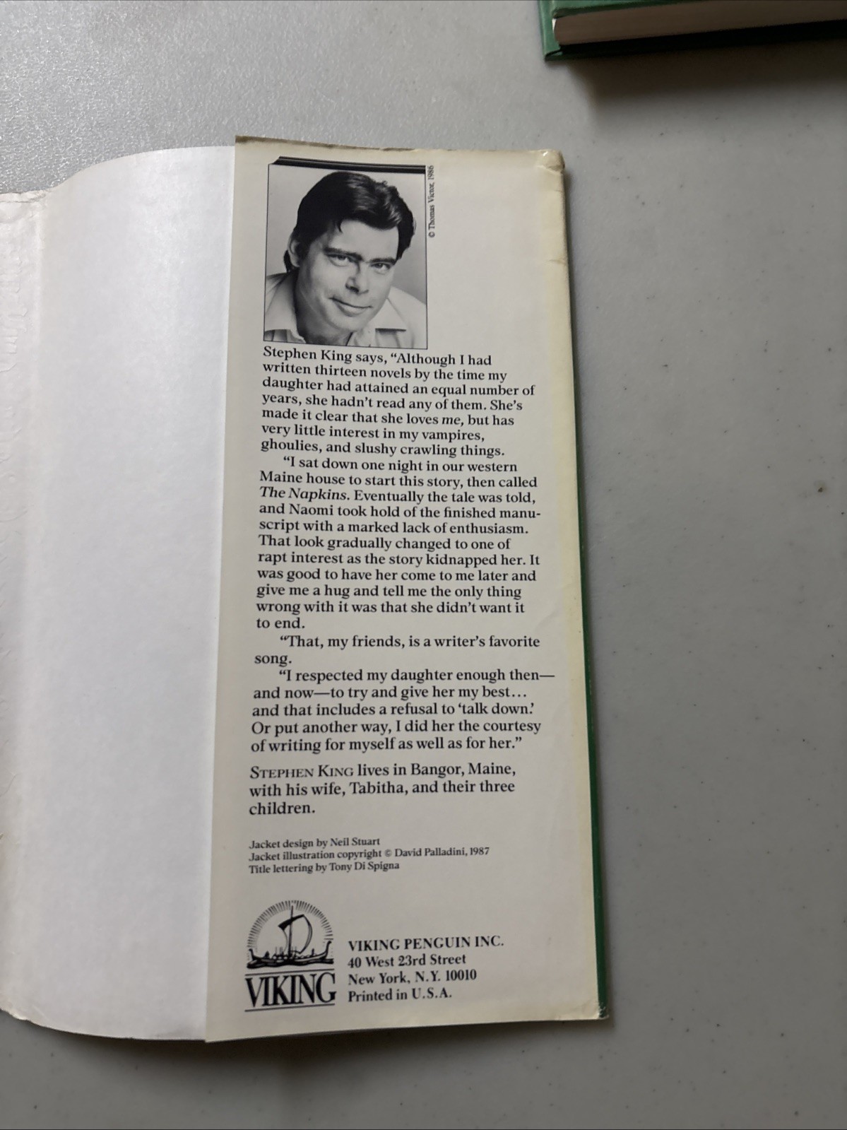 The Eyes of the Dragon by Stephen King – 1987 1st Edition Viking Raised Scales