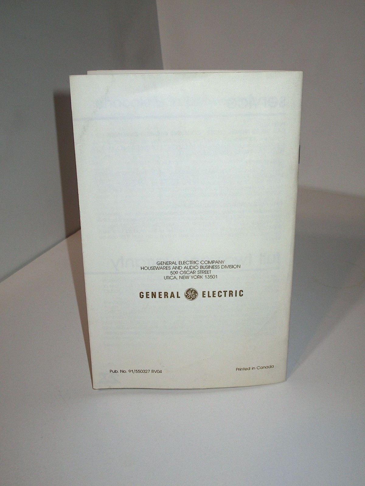 Vtg GE General Electric Buffet Skillet Use & Care Book Recipes Model Sk45 & Sk47