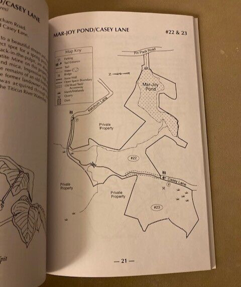 Ridgefield Walk Book Expanded and Revised 1997 Edition. 58 pages with maps
