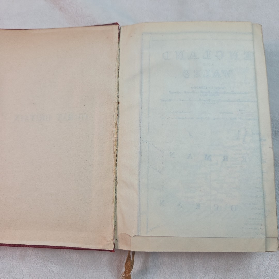Great Britain Handbook for Travellers by Baedeker, Karl 1910 7th Ed w/ Maps Red