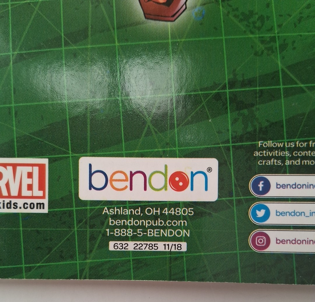 Lot of 3 Marvel Avengers & Superhero Coloring Books Bendon unused I has name