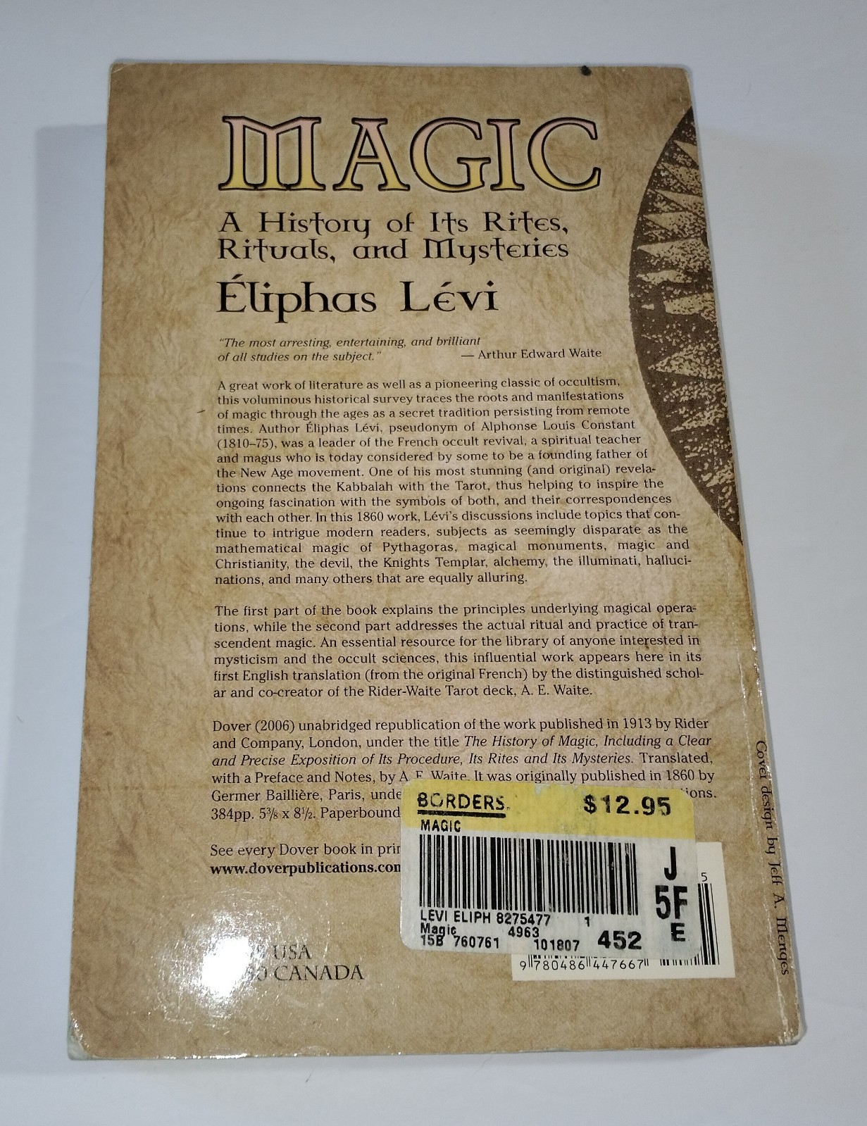 Magic A History of Its Rites Rituals and Mysteries Levi Dover 2006 PB