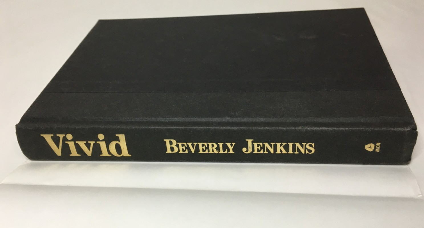 VIVID by BEVERLY JENKINS – VINTAGE 1995 HARDCOVER BOOK AVON ROMANCE – RARE