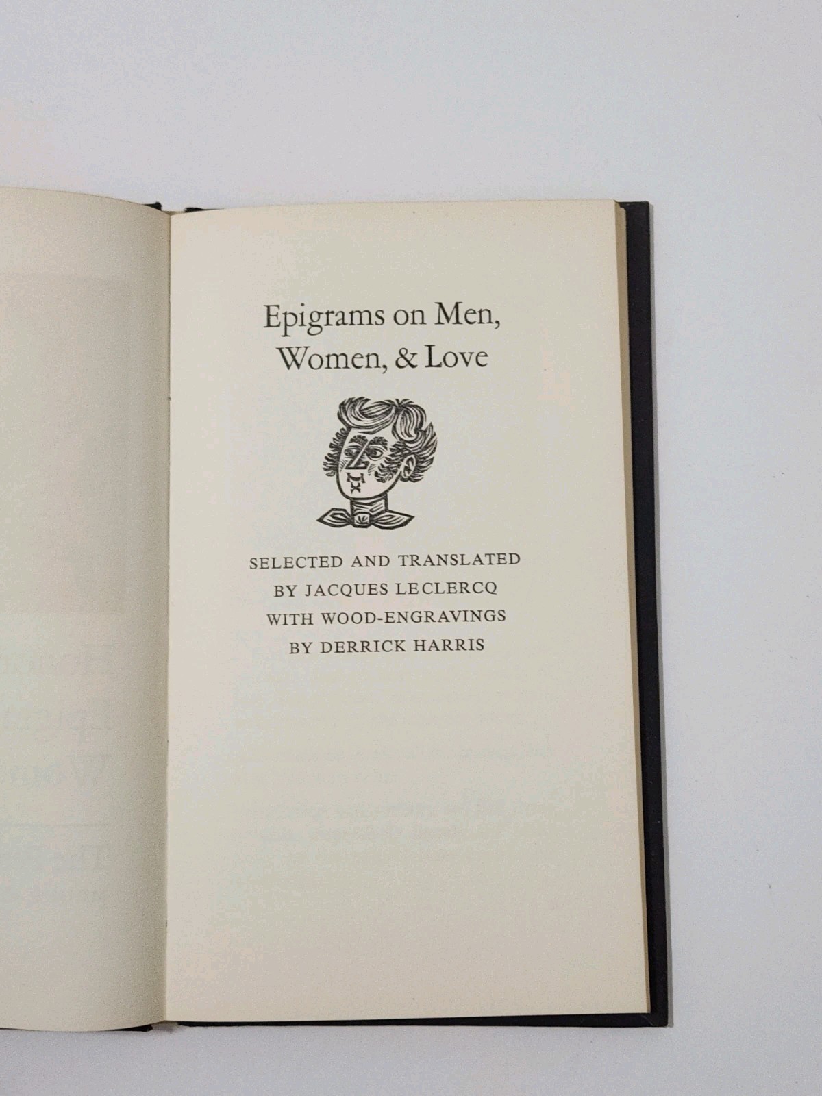 Epigrams On Men,Women & Love Honore De Balzac By Leclercq Jacques 1959 Hardcover