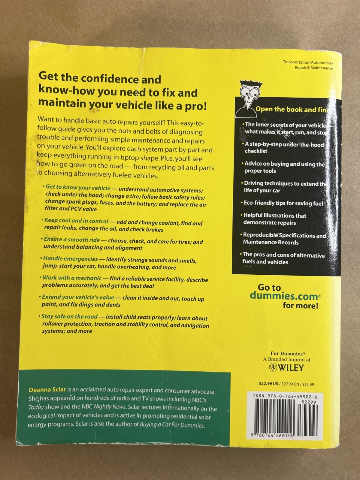 Auto Repair For Dummies 2nd Edition, Deanna Sclar