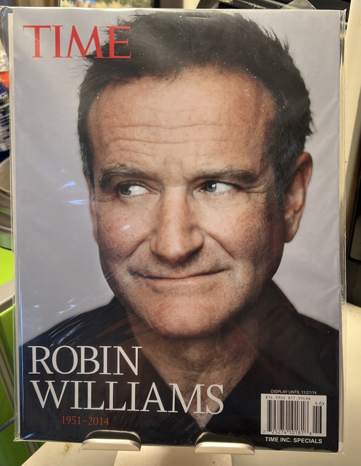 TIME MAGAZINE – Robin Williams Tribute 1951-2014 (Never Opened) – BOARDED & BAGG