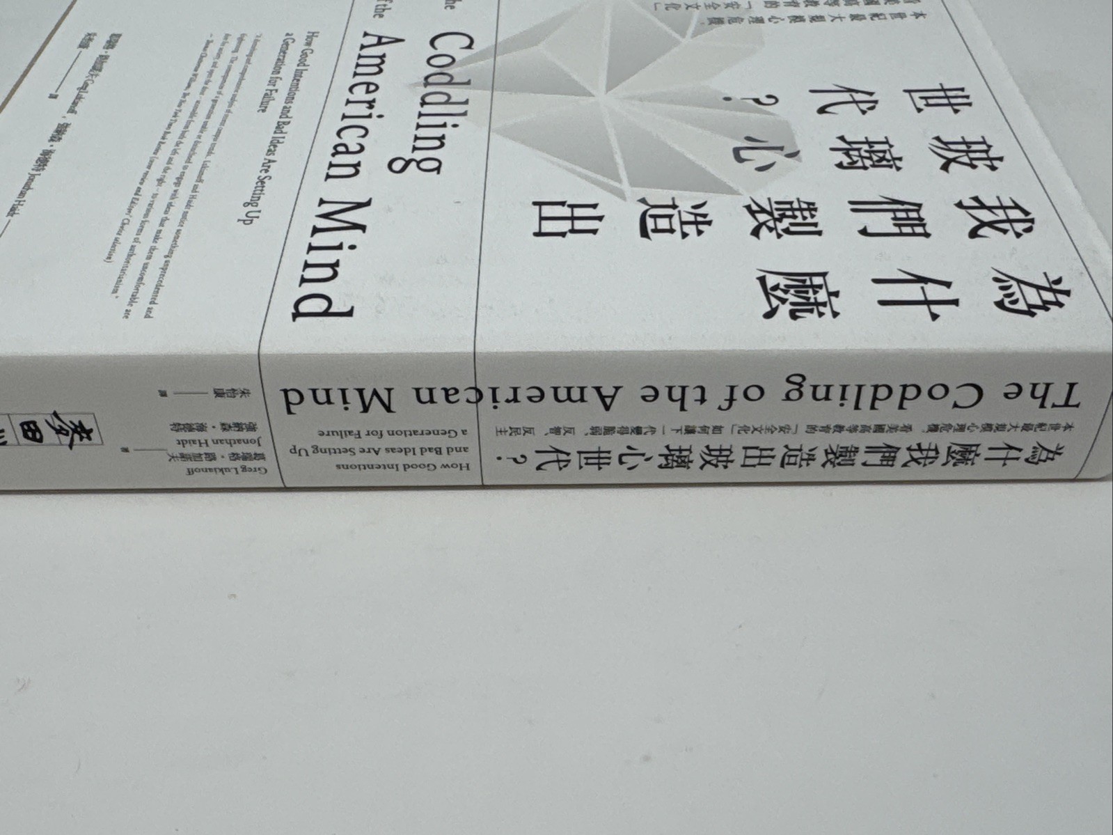The Coddling of the American Mind 繁體中文版 Taiwan Chinese Edition Jonathan Haidt