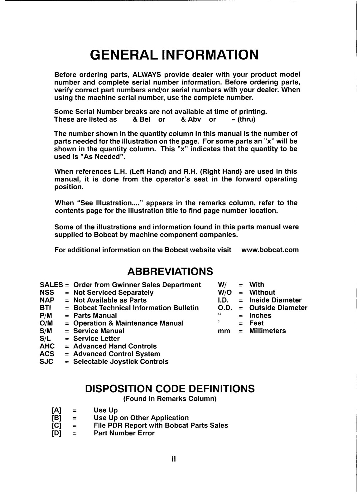 BOBCAT 753 753H Skid Steer Loader Parts Manual – STEEL WIRE BOUND – TOUGH COVERS