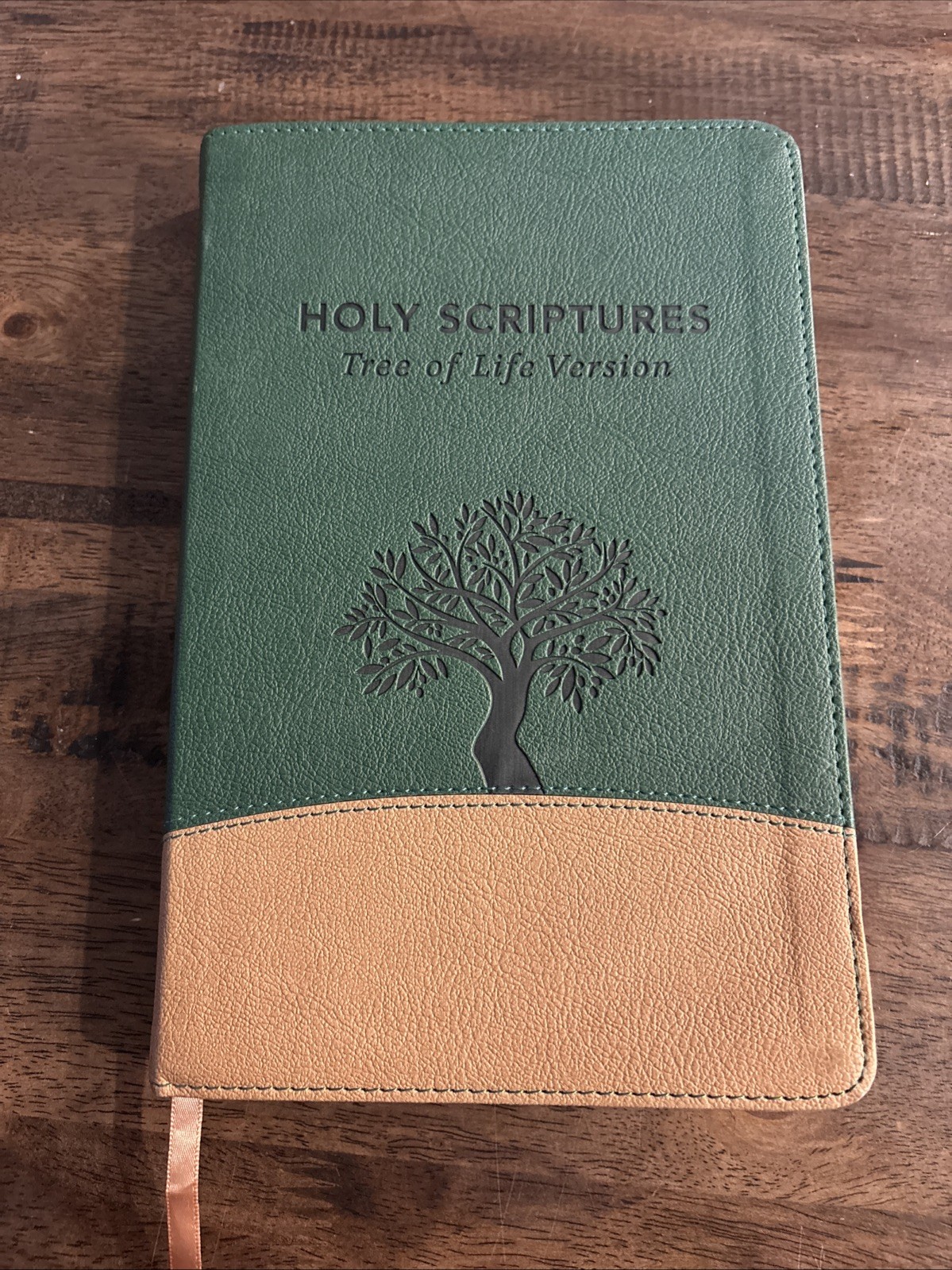 TLV Thinline Bible, Holy Scriptures, Grove/Sand, Tree Design Duravella by…