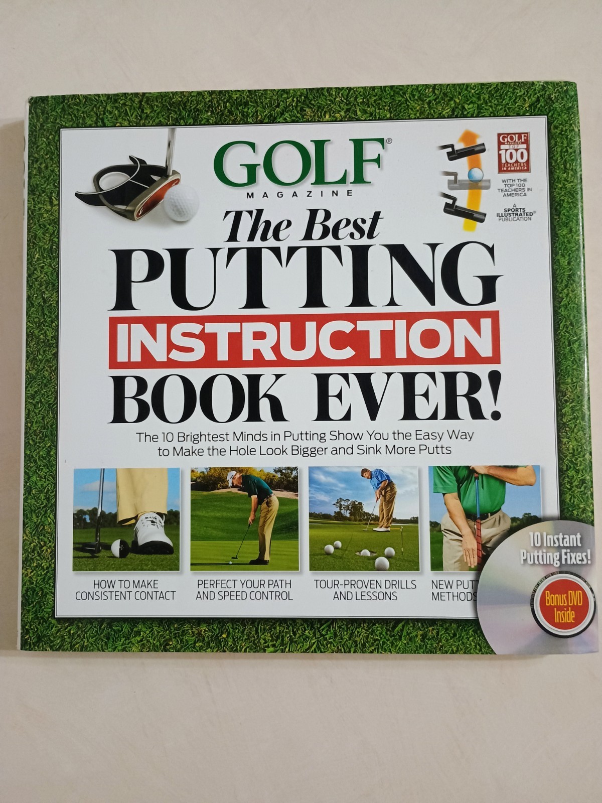 Golf Magazine The Best Putting Game Instruction Book Ever + DVD / Like New !