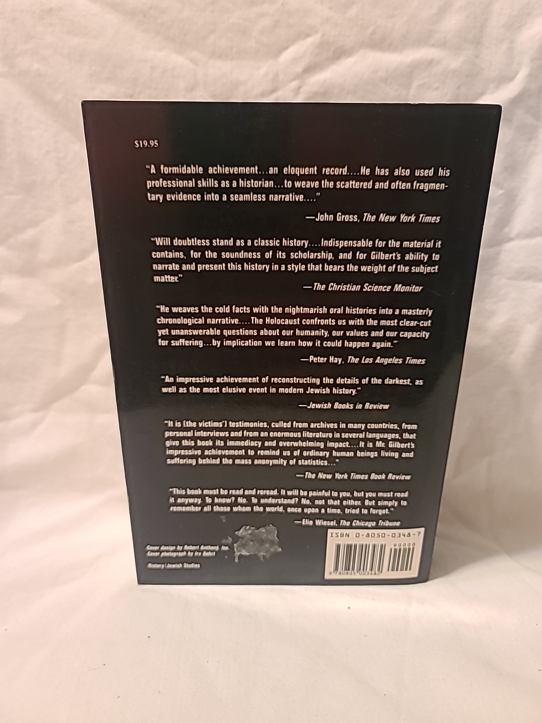 (D) The Holocaust: A History Of The Jews Of Europe By Martin Gilbert (PB 1987)