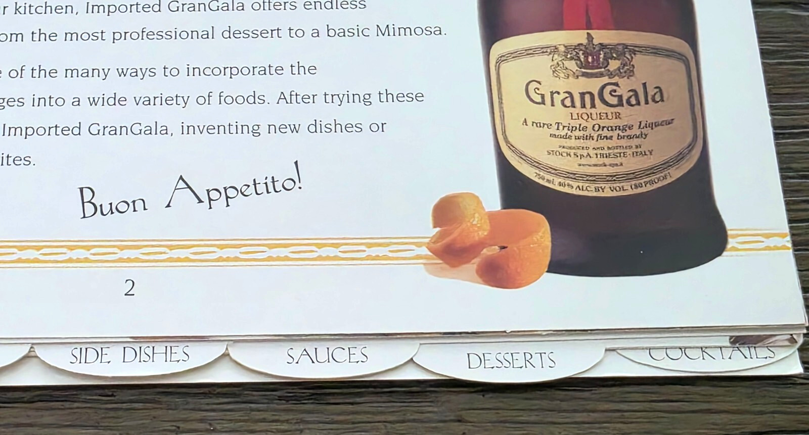 GRAN GALA Triple Sec Recipes with a Twist for Food and Drink Recipes 18 Pages